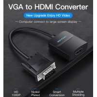 Bộ chuyển đổi Vga sang HDMI Vention ACNBB hỗ trợ nguồn Audio